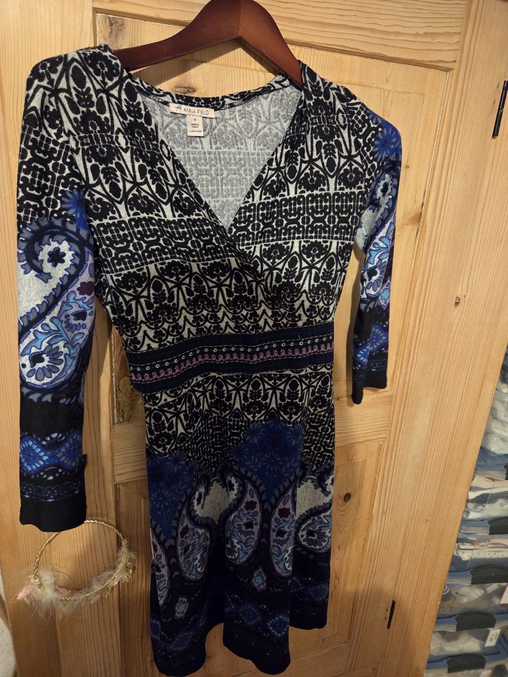 Anna Field Vestiti: Anna Field Kleid, Gr. 36, blau-schwarz – Usato da Zürich venduto da sca_w5gs