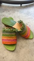 Sandalen Sommer bunten Farben Leder Gr. 40