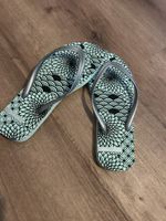 Flip-Flops Damen Mint Blumenmuster Gr.  39 Neu