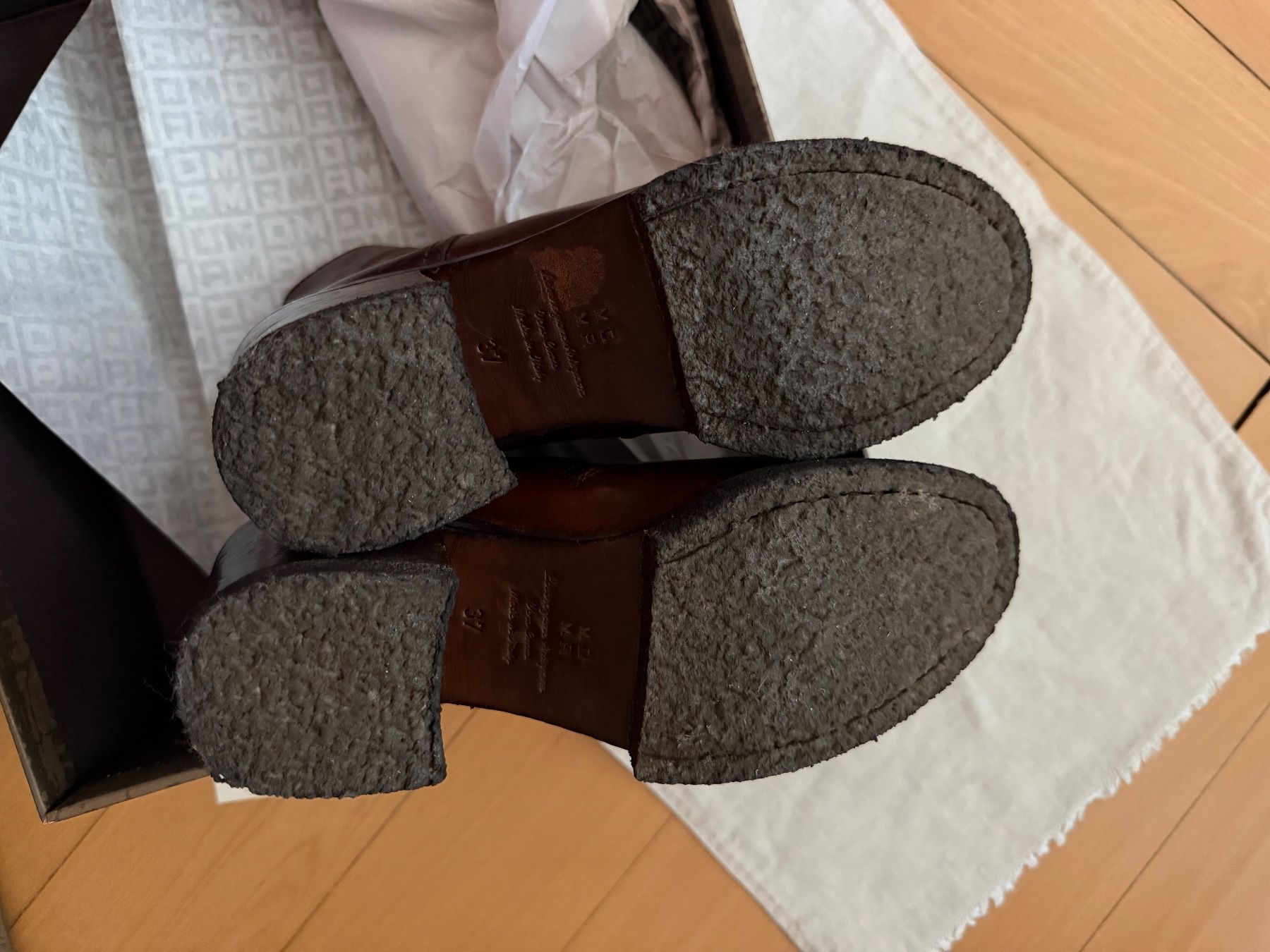 Moma Damenschuhe: Moma Stiefeletten Cognac 37 – Neu (gemäss Beschreibung) aus Bern von Kitttykat 4