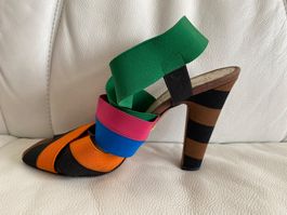 Sandalen Textil Absatz 11 cm Marke PRADA Grösse 39,5