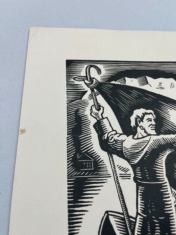 Xilografie: WERNER ENGEL HOLZSCHNITT SIGNIERT NUMMERIERT – Usato da Gersau venduto da grafik-kunst 3
