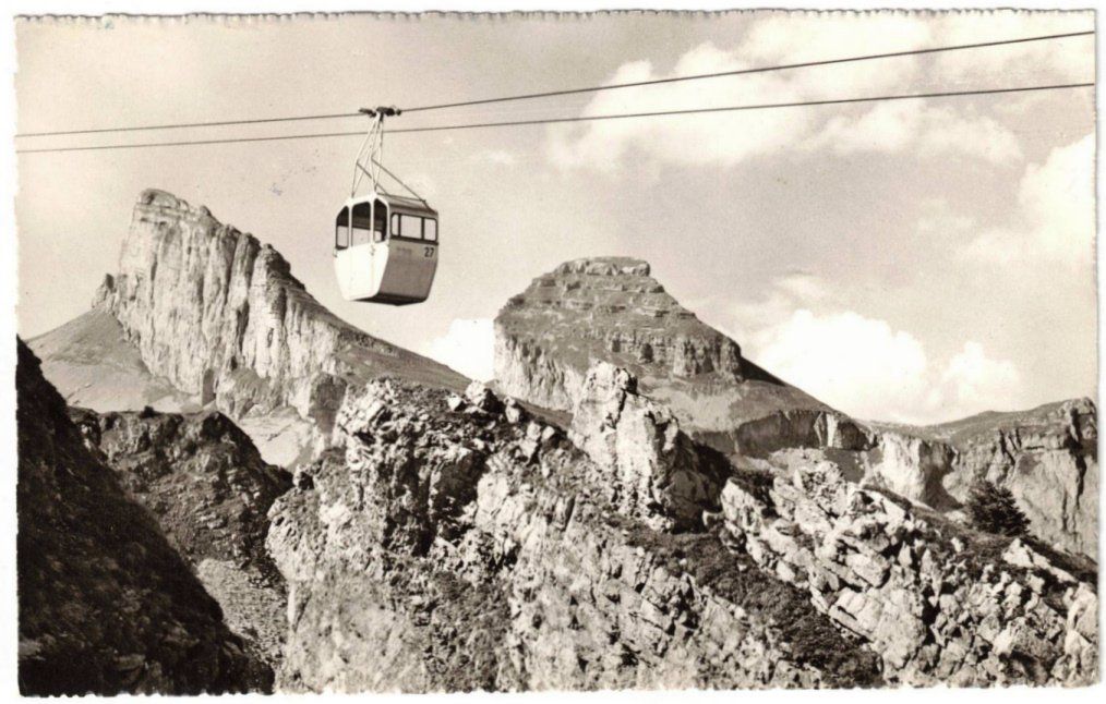 Ansichtskarten: Leysin - Gondelbahn mit Tours d'Aï – Gebraucht aus Binningen von Mountainrider