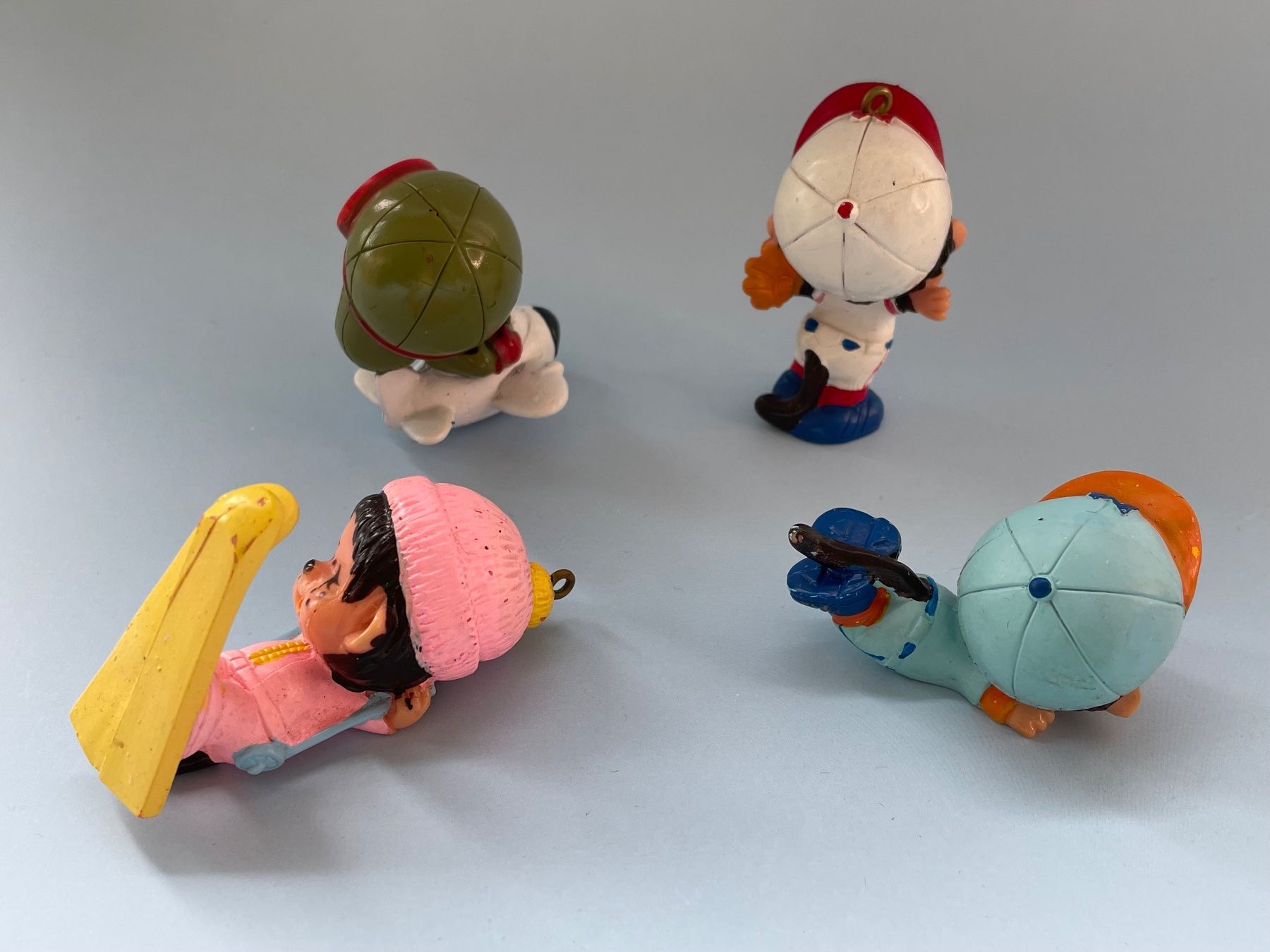 Figuren: 4x 70er Monchhichi Äffchen Affe Comicfigur Sekiguchi Japan – Gebraucht aus Gossau SG von entwederoder 1