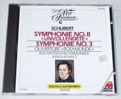 Franz Schubert - Symphonie nr. 8 & nr. 3 & Rosamunde Overtur