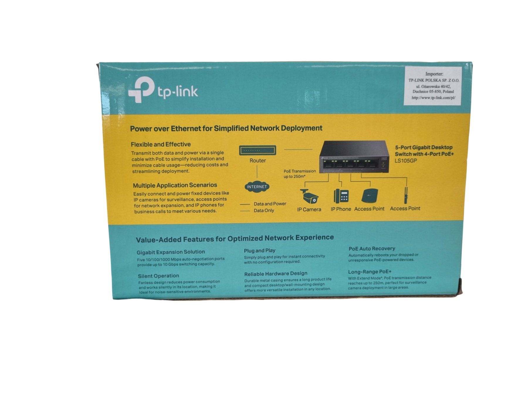 TP-Link Hubs & Switches: TP-LINK Gigabit Switch - LS105GP – Neuf (Voir description) à Wangen b. Olten par Restwert_Wangen 1