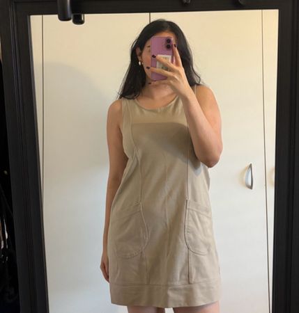 Summer dress, beige, size M, comfortable & stylish 👗☀️