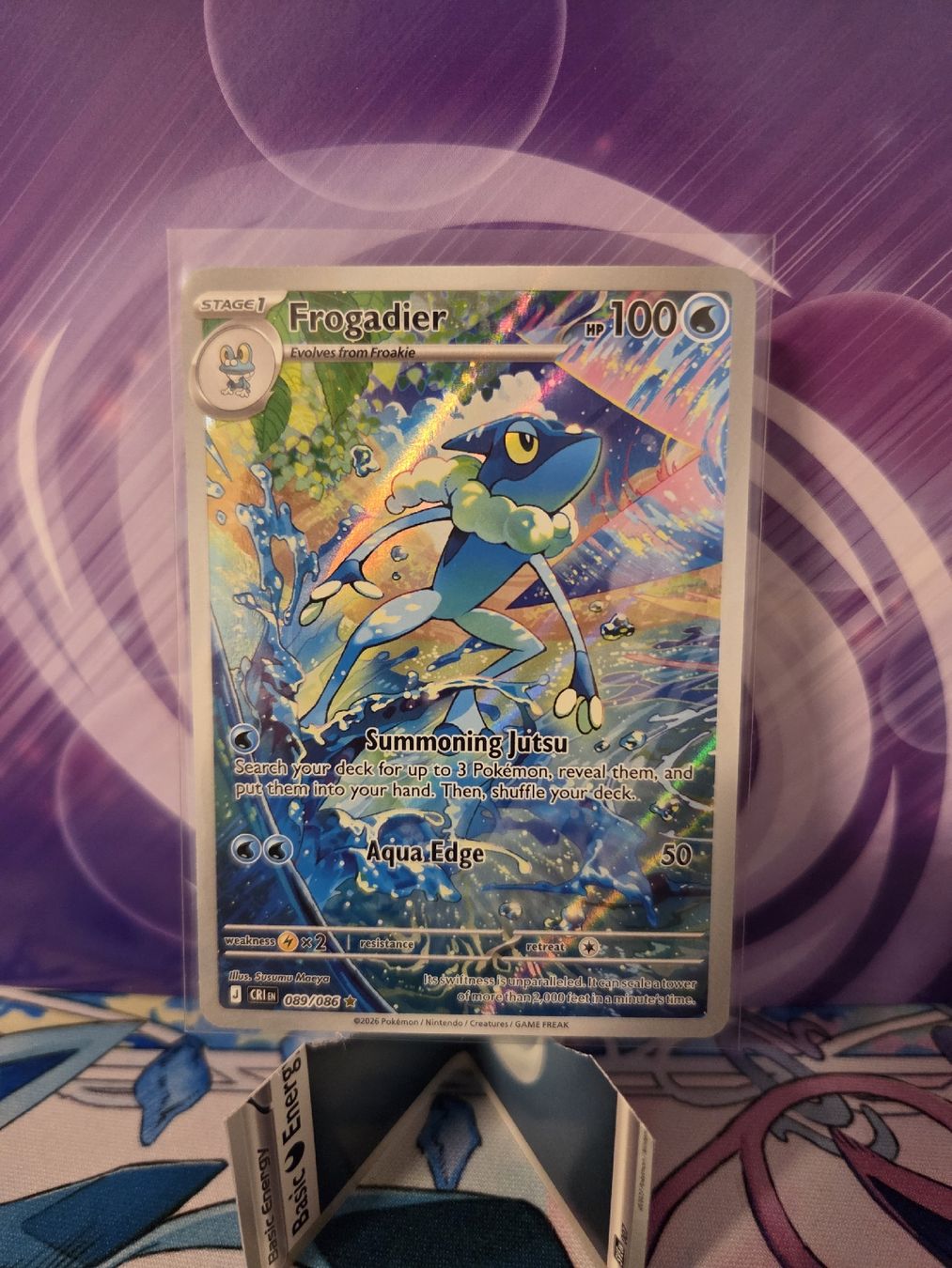 Pokémon Carte collezionabili: Pokemon Frogadier CRI 089 EN – Usato da Biberist venduto da Ang385