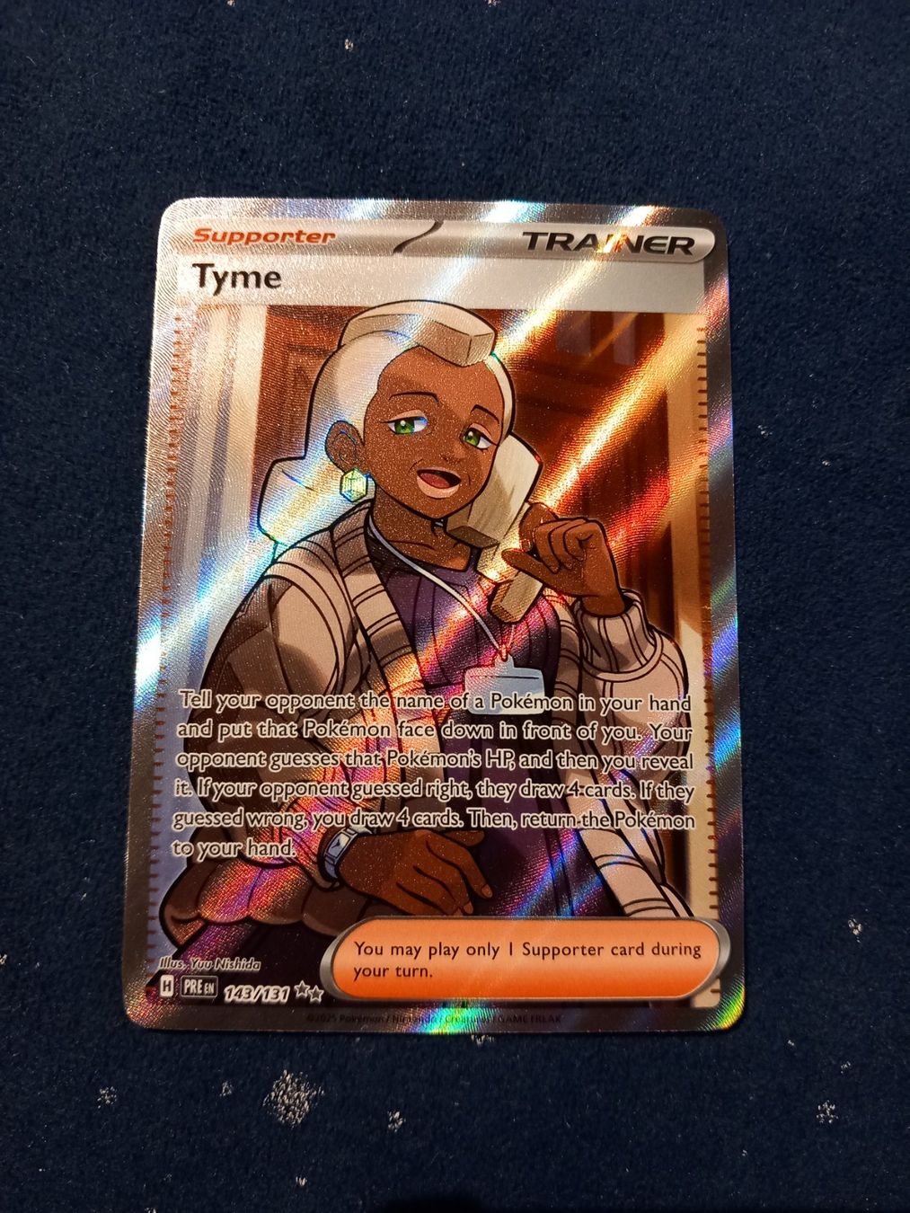 Pokémon Carte collezionabili: Tyme Full Art (EN) Prismatic Evolution - PRE 143/131 – Nuovo (secondo la descrizione) da Hinterfultigen venduto da Marcel2112