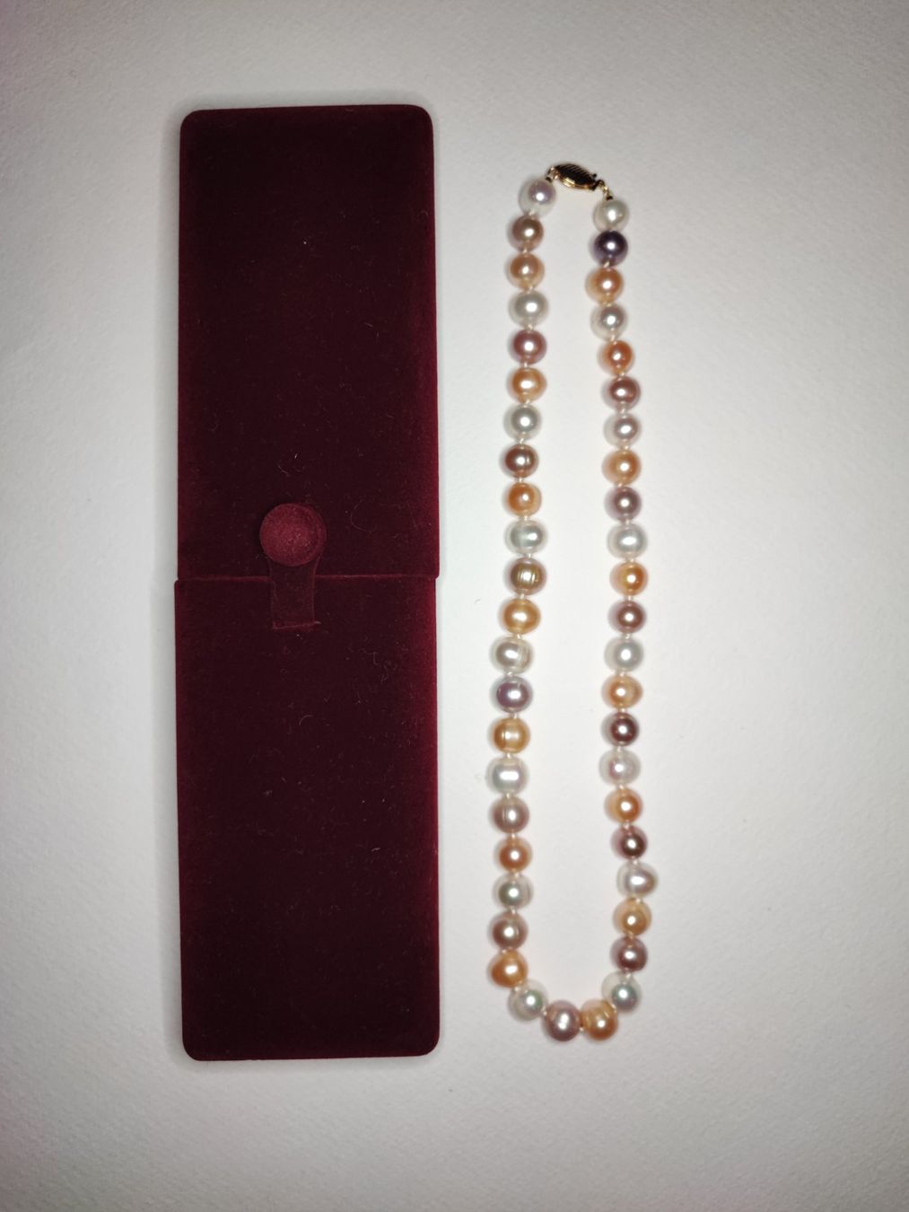 Ketten: Elegante Perlenkette echte Perlen in Schatulle – Neu und originalverpackt aus Gstaad von Kunst1996