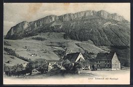 AK Schwendi, Ortsansicht mit Alpsiegel