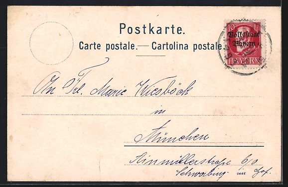 Cartoline postali: Litho Hochdorf, Vaterländische Volkssch – Usato da Berlin venduto da bartko-reher 1