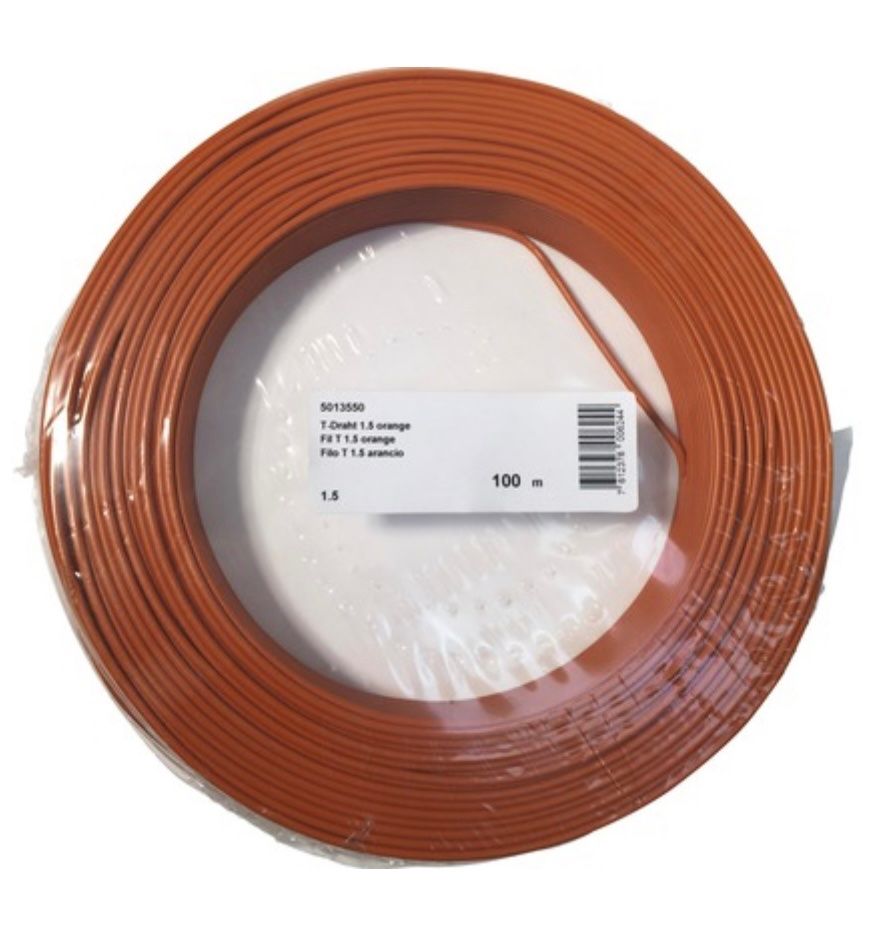 Cavi: T-Draht 1.5mm2 100m Orange – Nuovo e nell'imballaggio originale da Luzern venduto da Elektrogut