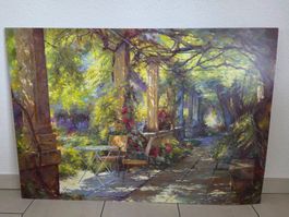 Großes Wandbild (100 × 70 cm) – Motiv aus der Provence