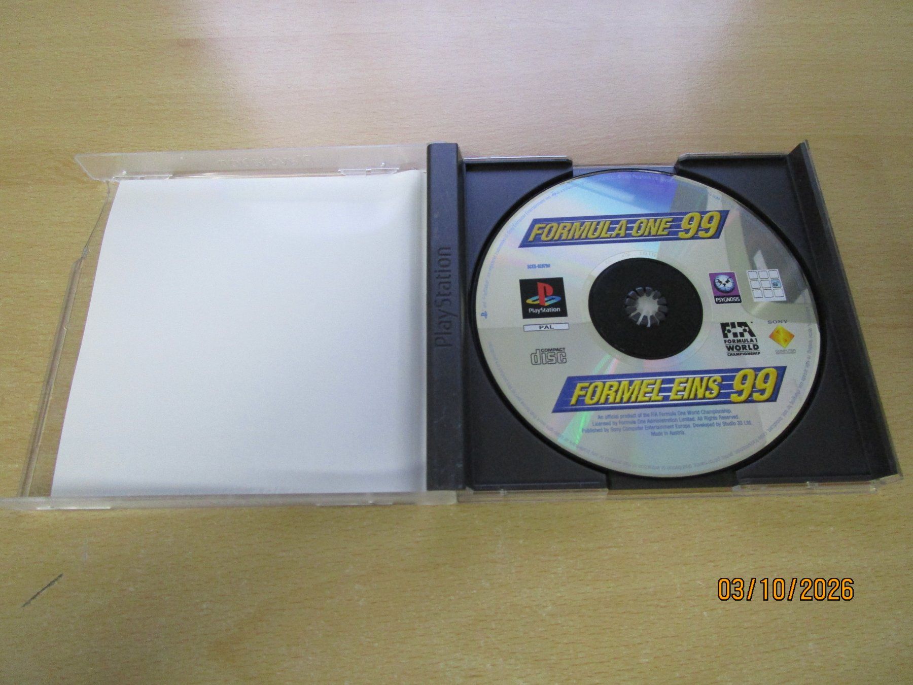 Sony Spiele: Formula One 99  Playstation 1 PSX PS One – Gebraucht aus Goldau von agestuffer 2