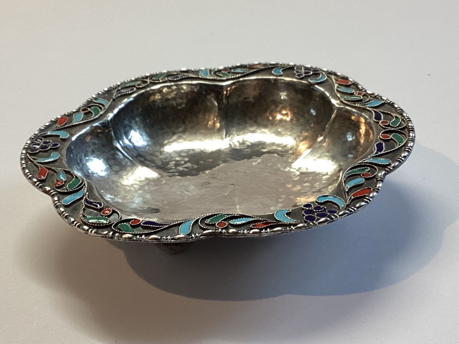 Ciotole: Alte Schale,  Silber 1000 gestempelt,  Cloisonne Emaille – Usato da Eglisau venduto da mar_5rn2 1