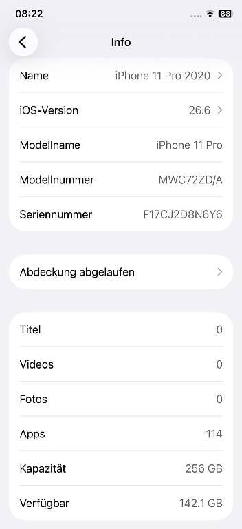 Apple Telefoni cellulari / Smartphones: Verkaufe Apple iPhone 11 Pro mit 256 GB Speicher – Usato da Biel-Benken BL venduto da gelbchris 1