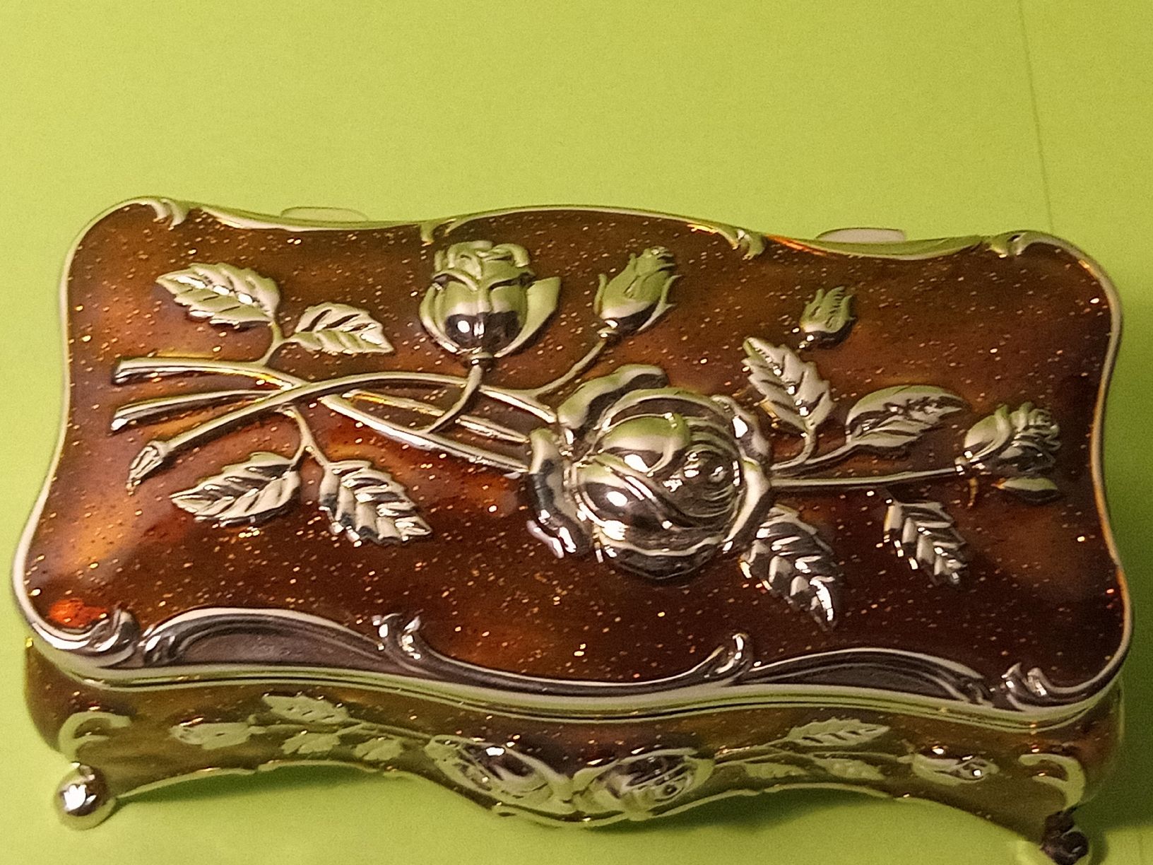 Cassapanche: Wunderschöne Scmucktruhe mit Emaille überzogen – Usato da basel venduto da markusb07 6