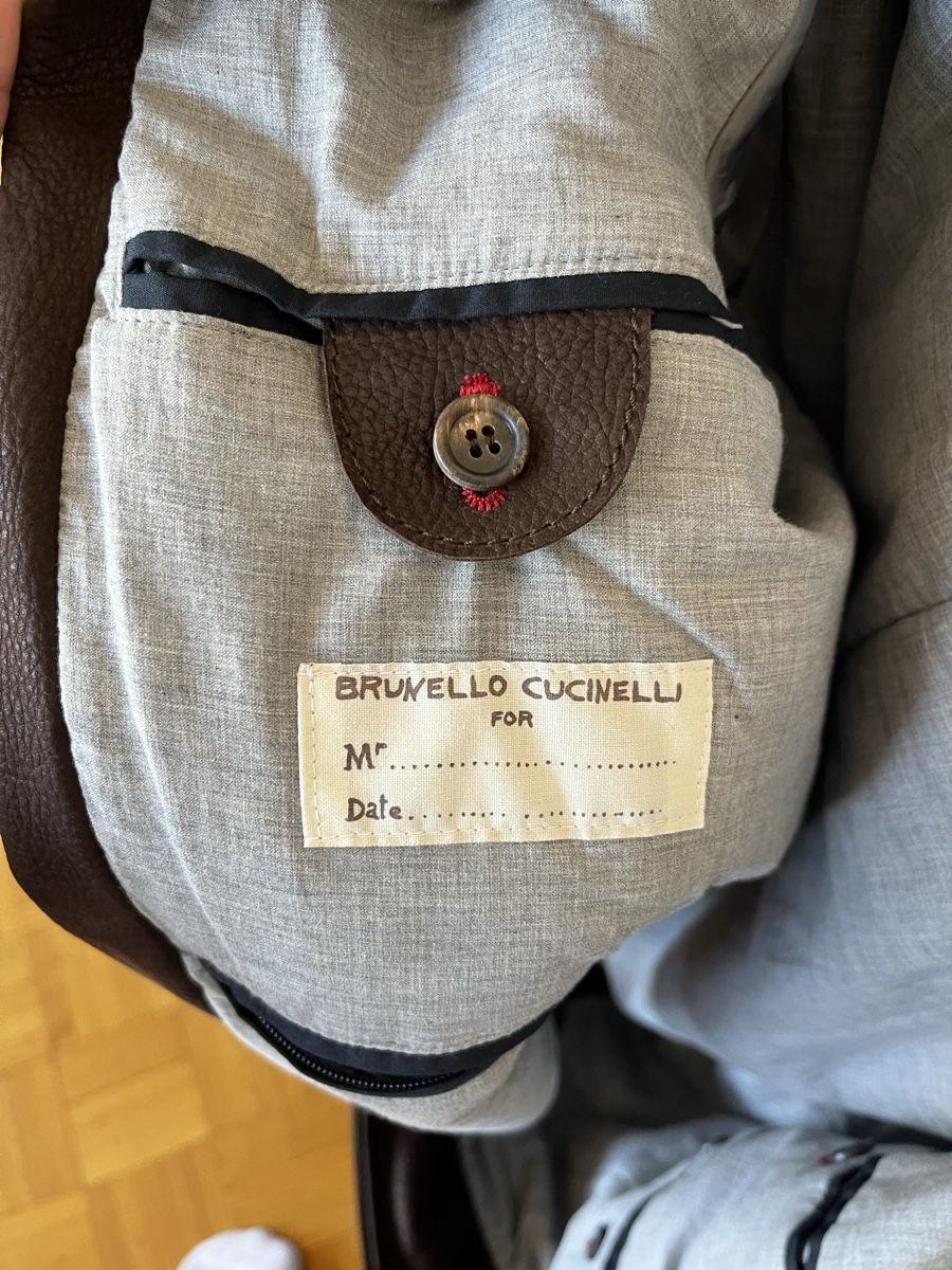 Brunello Cucinelli Giacche: Brunello Cucinelli Leather Jacket – Usato da Genève venduto da 3M_JR 1