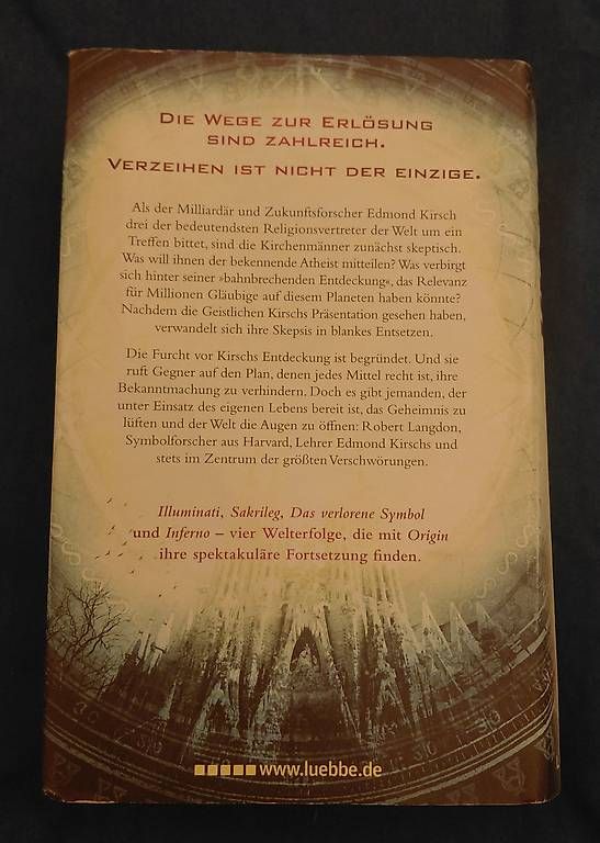 Bücher: Buch: Origin (hard cover) – Gebraucht aus Birr von blu_pzt8 2