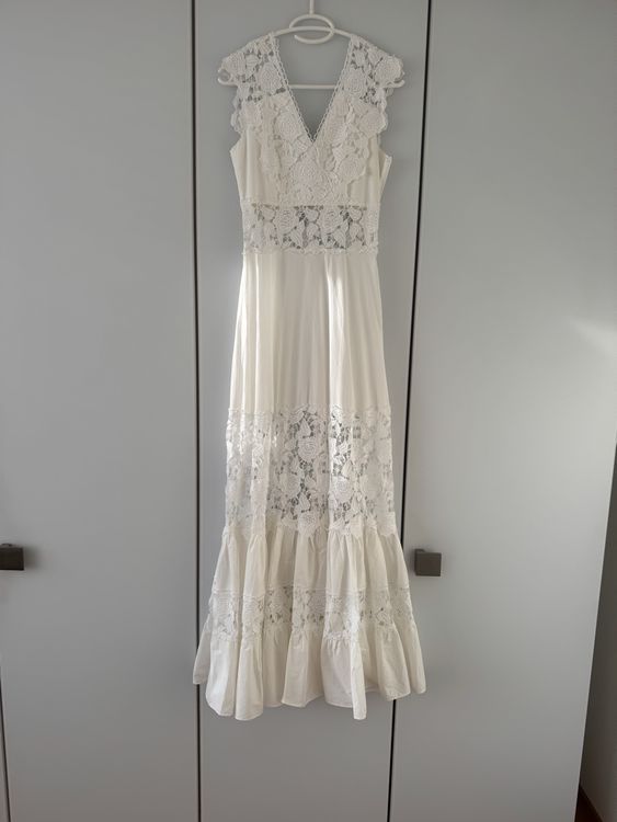 Robe Flavio Castellani Taille 40 - Occasion Très Bon état, Couleur Ottanio (bleu-vert), Style Coloré