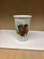 Pot vintage en porcelaine décor fruits 🍎🍇🍒