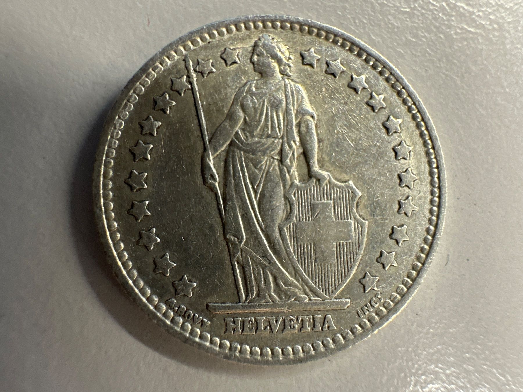 Tutti le monete: 1 Fr. Silber Schweiz 1955 ss+ – Usato da Herisau venduto da herau 1