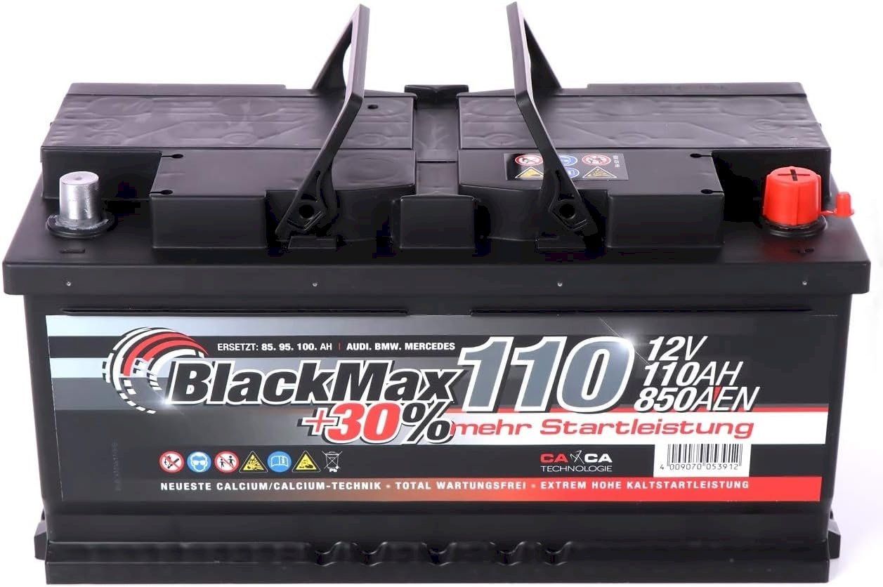 Batterie: BlackMax Autobatterie 12V 110Ah 850A – Nuovo e nell'imballaggio originale da Bottighofen venduto da zaap 2