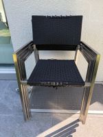 4 Gartenstühle aus gebürstetem Edelstahl (für Heimwerker)