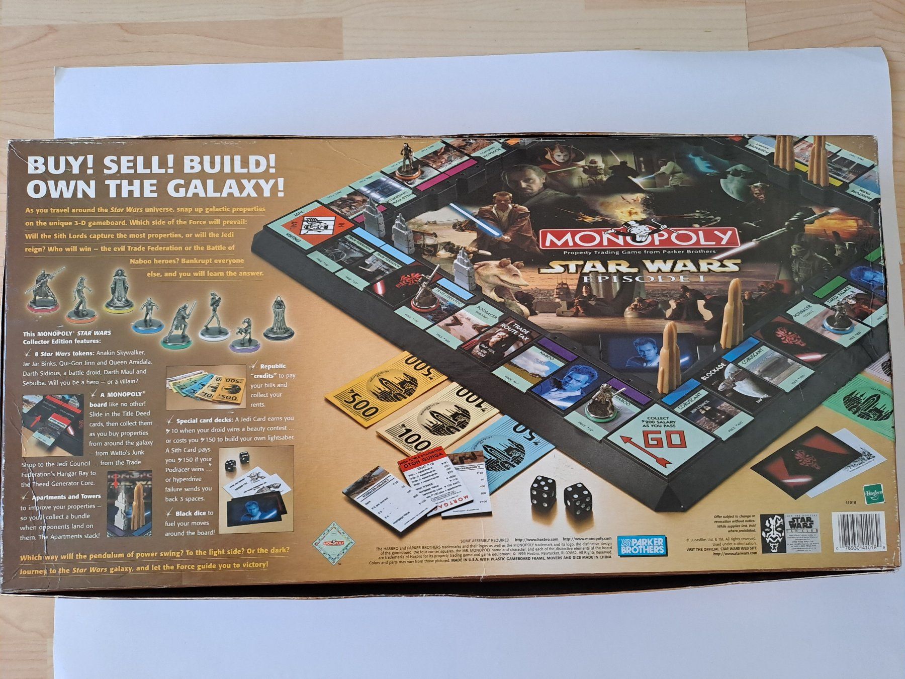 Giochi: Monopoly Star Wars Episode 1 English Version 3D Game-Board – Nuovo (secondo la descrizione) da Glashütten venduto da Schwebefisch 9
