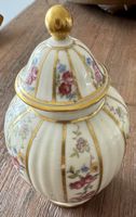 Dose Johann Haviland Bavaria mit Deckel floral gold