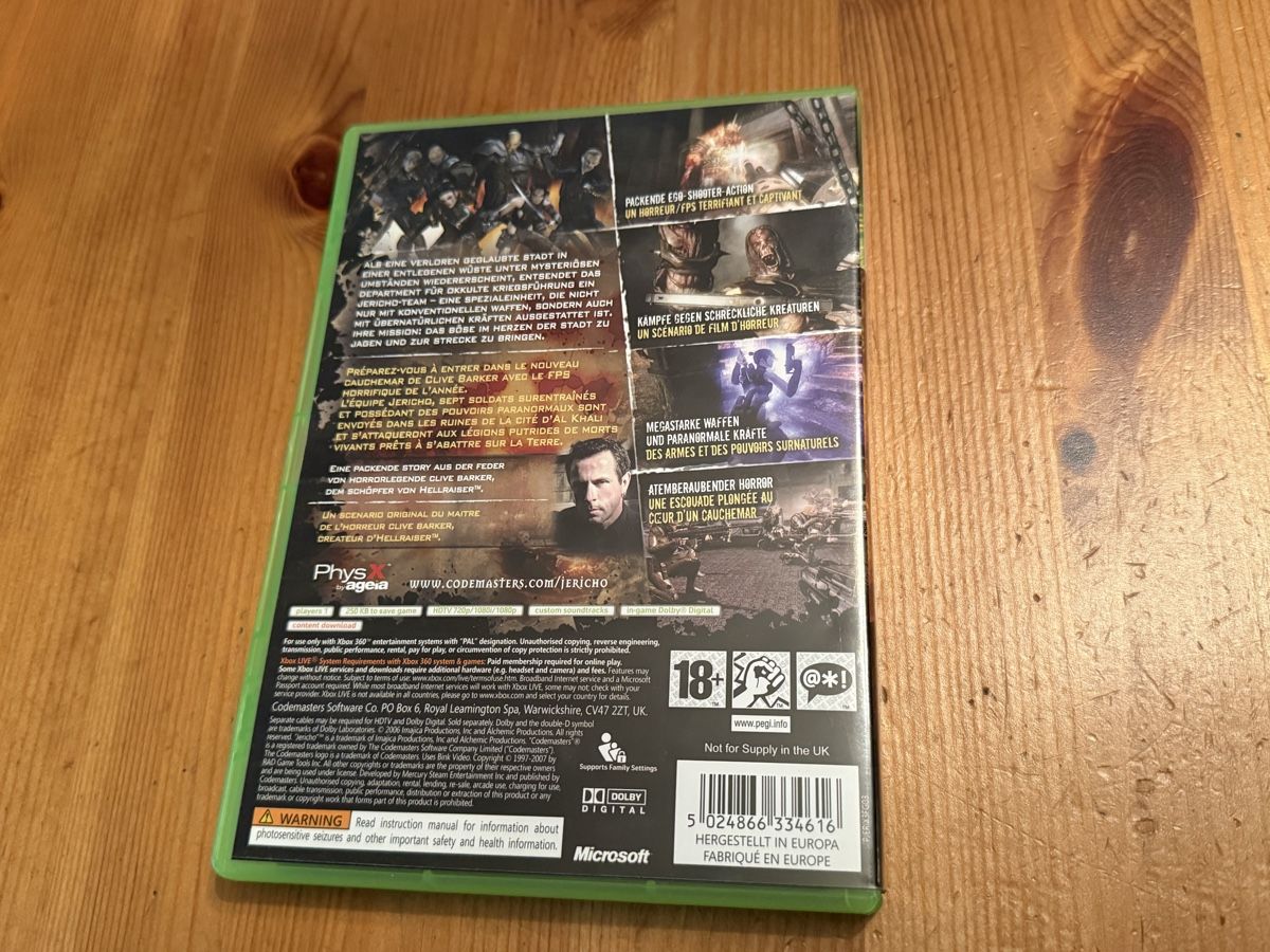 Giochi: Clive Barker's Jericho Xbox 360 Spiel – Usato da Zürich venduto da daki81 1