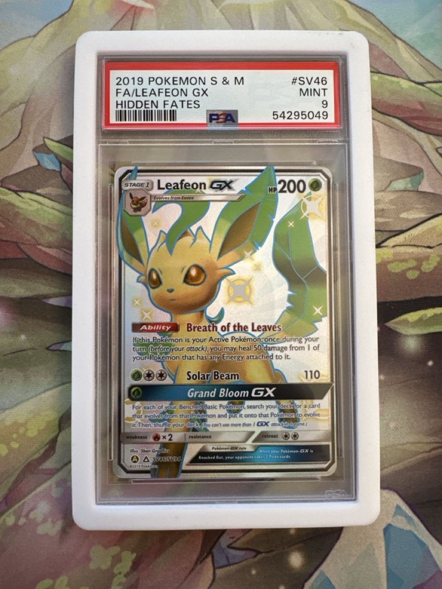 Pokémon Carte collezionabili: Shiny Leafeon GX PSA 9 FullArt 2019 – Usato da Biel/Bienne venduto da LaenzHD