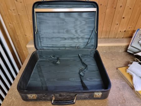 Vintage Koffer (mit Kleiderbügel) Schwarz