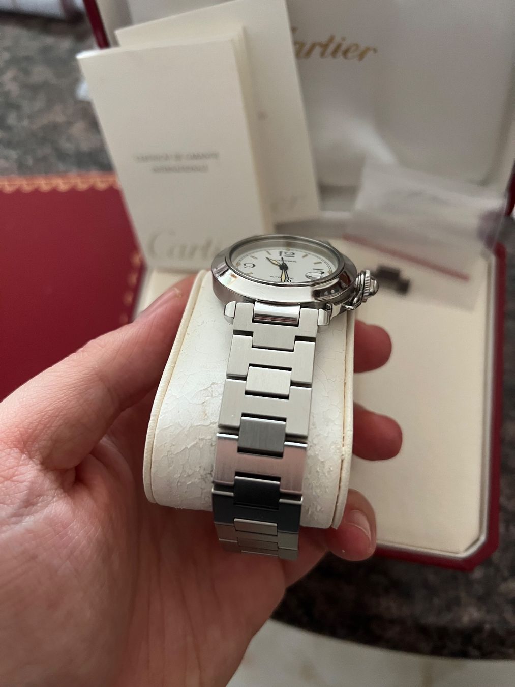 Cartier Uhren: Cartier Pasha C Automatic - White Dial / Ref: W31015M7 – Gebraucht aus Derendingen von MDPshopandmore 9