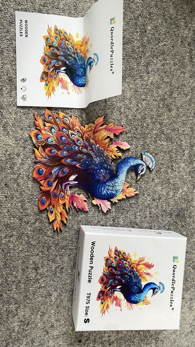 Puzzle: Holzpuzzle mit Pfau-Motiv – Nuovo (secondo la descrizione) da Wila venduto da anr_7hd7 3