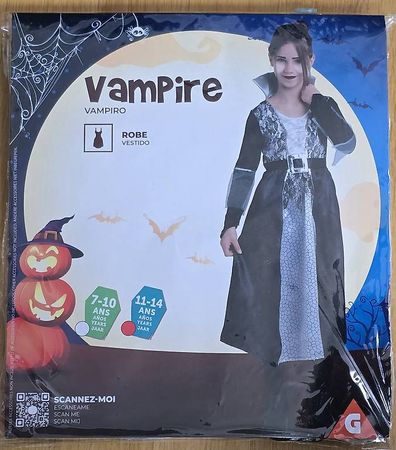 Halloween - déguisement Vampire 11-14 ans