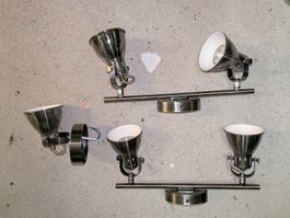 Lampenset Deckenmontage Edelstahl
