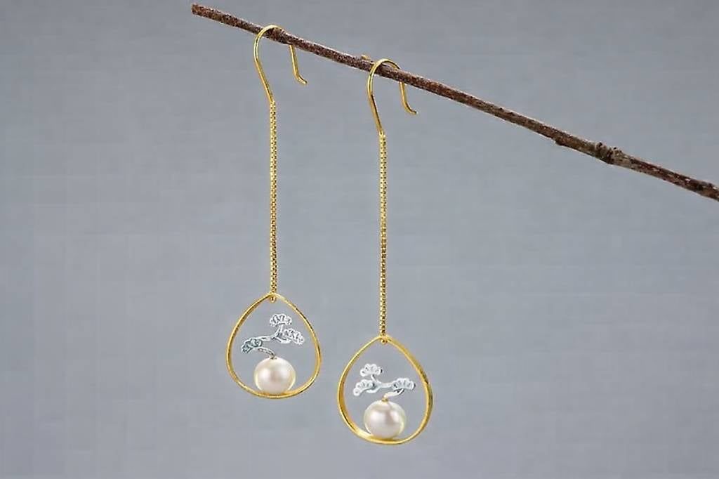 Orecchini pendenti & Orecchini a lobo: 925 Silber Ohrhaenger mit Perle – Nuovo e nell'imballaggio originale da Thalwil venduto da han_2b8c 1