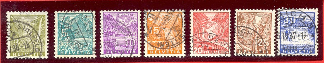 Tutti i francobolli: Landschaftsbilder von 1934 – Usato da Sierre venduto da Andreoli2