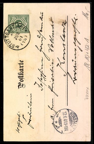 Cancelleria postale: Litho Stuttgart, 400 jähriges Jubiläum – Usato da Berlin venduto da bartko-reher 1