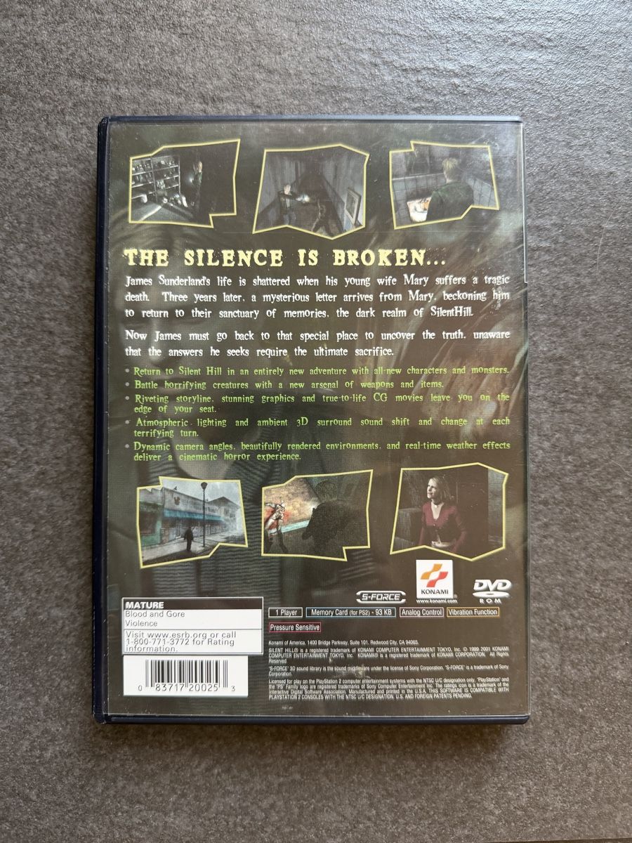 Sony Giochi: Silent Hill 2 PS2 NTSC – Usato da Zürich venduto da cENS0R 1