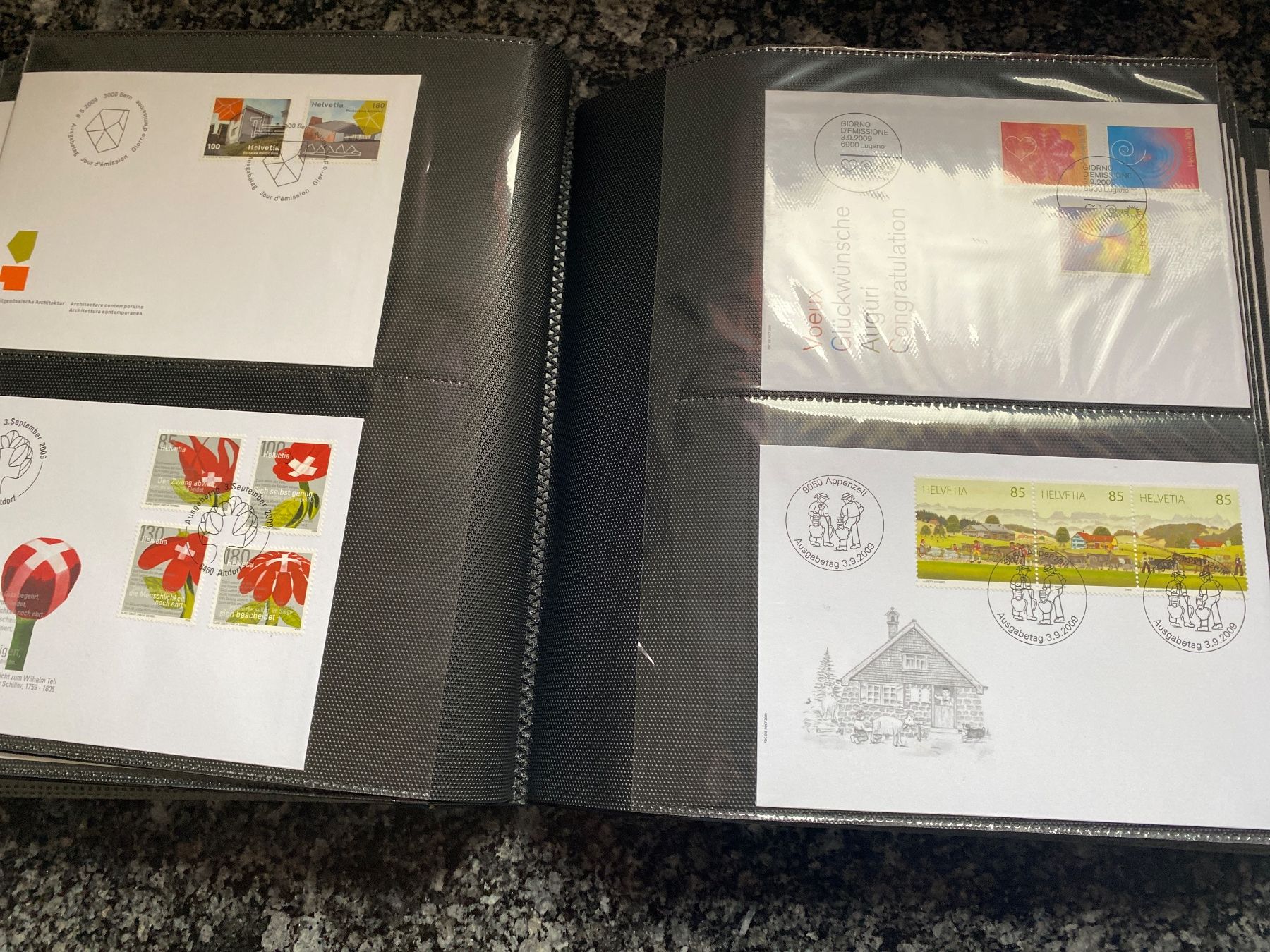 Tutti i francobolli: Album Schweiz FDC 2006 -2014 – Usato da Erlinsbach SO venduto da Silverstorm 4