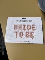 Folienballons Bride to be roségold JGA 