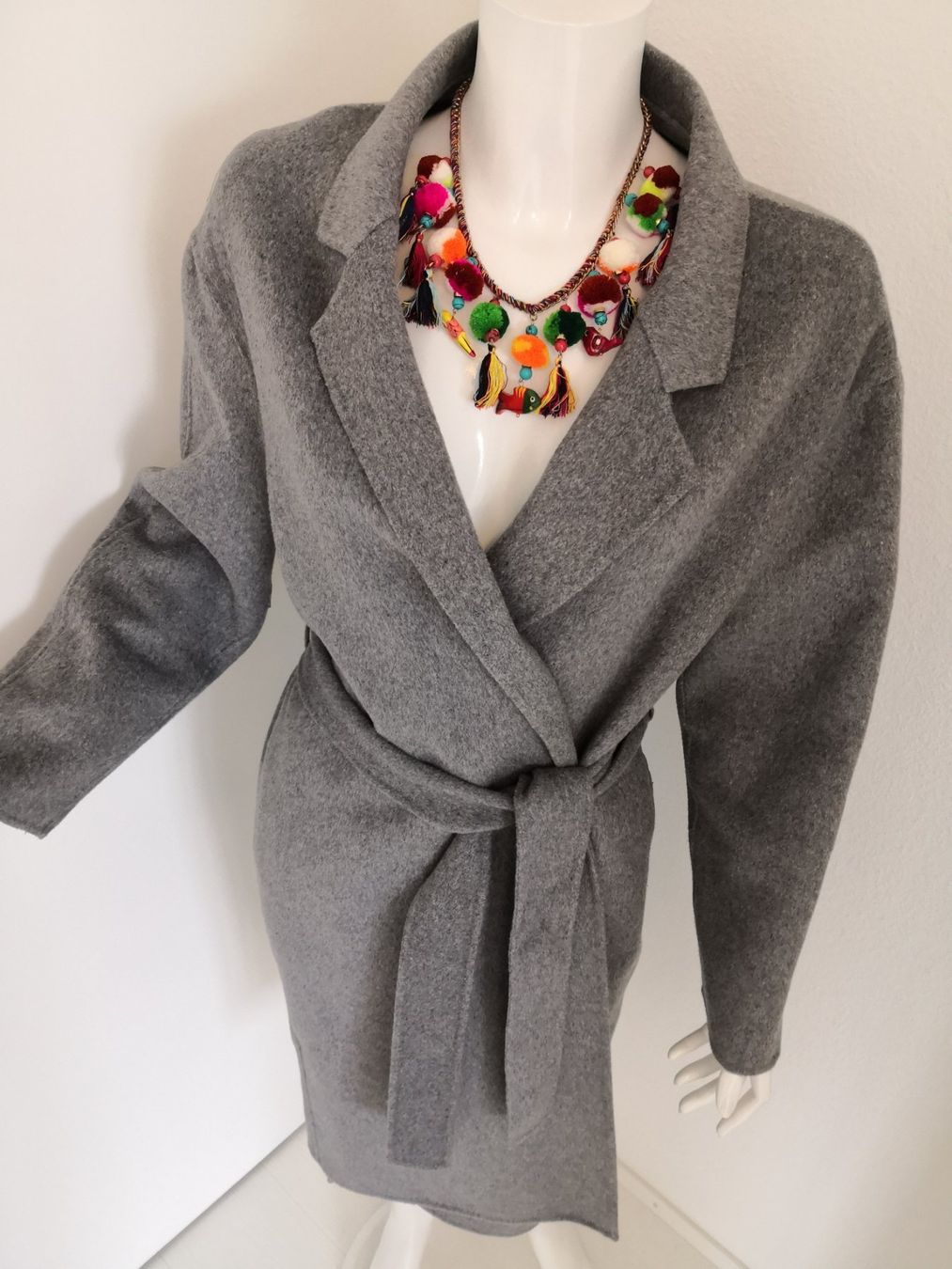 Mango Mäntel: 🤩MANGO SUIT WOLLBLEND-MANTEL MIT GÜRTEL HELLGRAU – Neu (gemäss Beschreibung) aus Olten von Naja-Twins-Twins 8