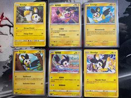 Pokémonkarten 6x Emolga