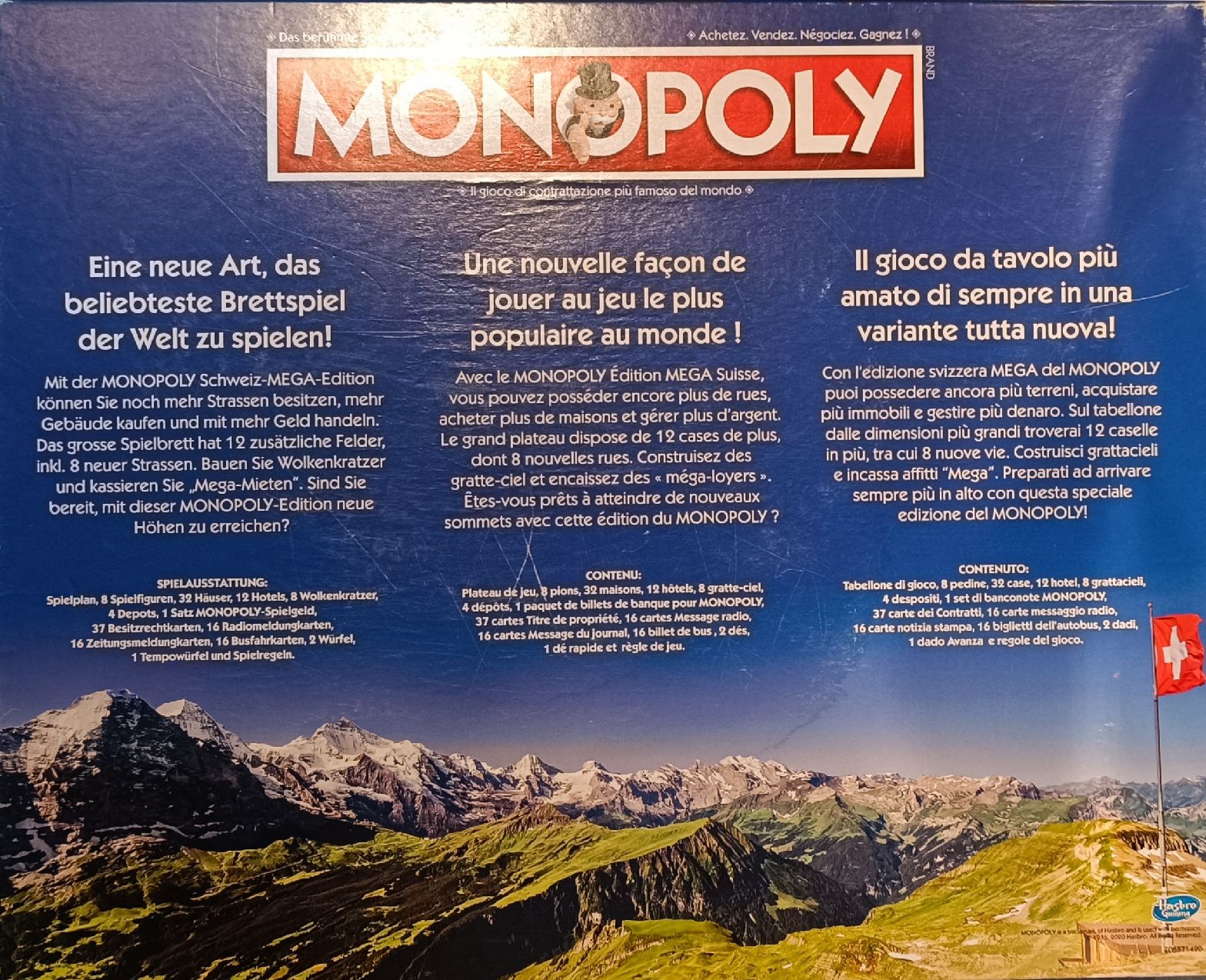 Hasbro Giochi: Monopoly Schweiz MEGA Edition Brettspiel – Usato da Arbon venduto da Gatto81 4
