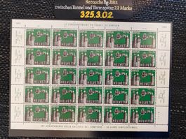1956 Nr. 325 / 624 Bogen Retouche ungestempelt postfrisch **