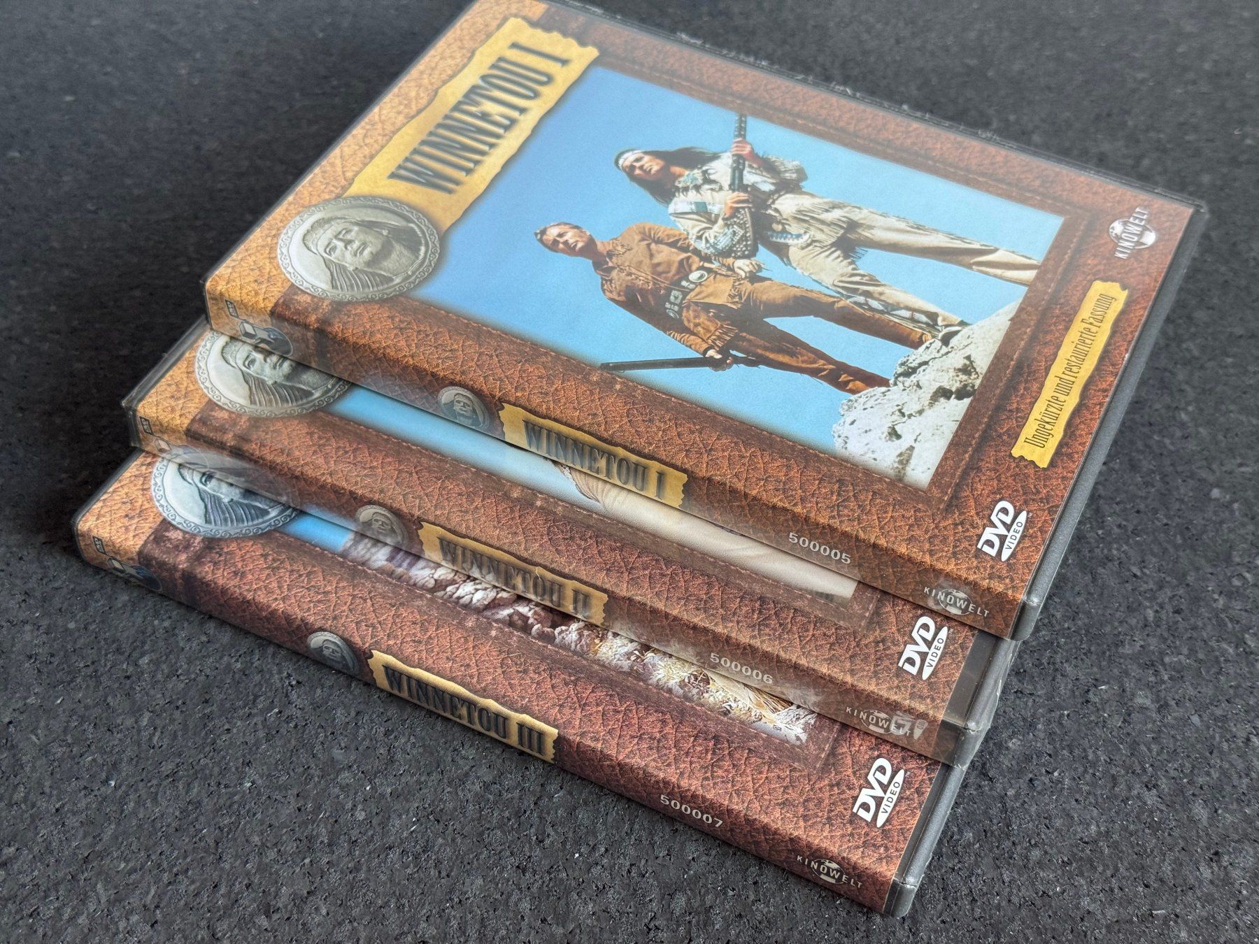 Tutti i DVDs: WINNETOU I + II + III DVD's DE – Usato da Fribourg venduto da tschjoly 7