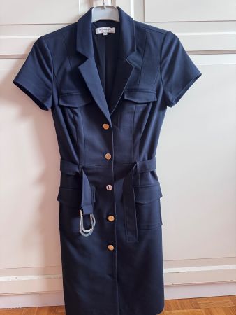 DRESS DARK BLUE XS MORGAN PORTEE 0 FOIS